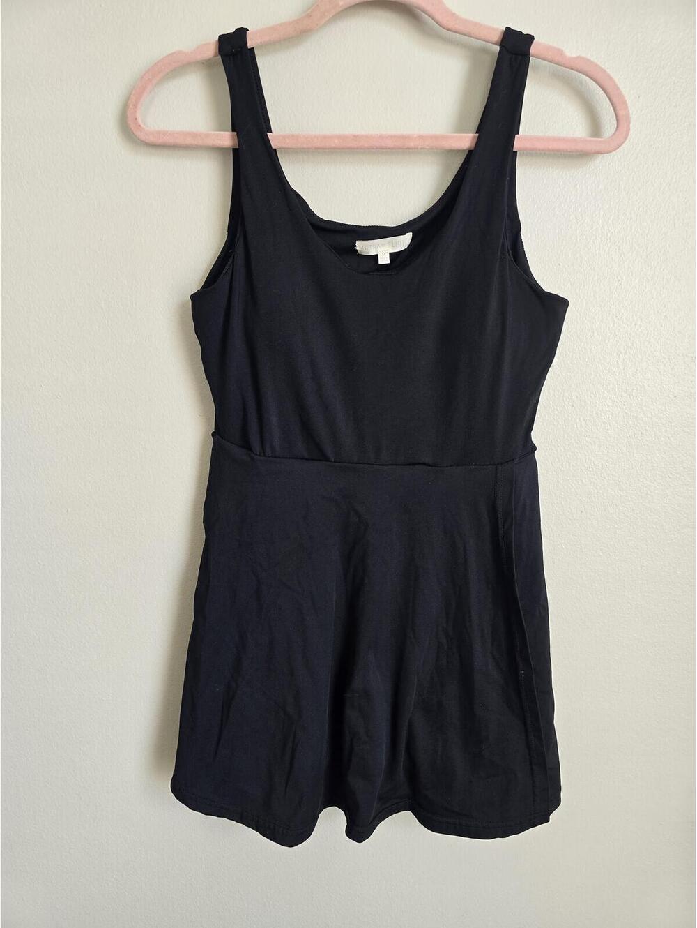 Ultra Flirt Black Exercise Dress Medium Activewear Skort Dress Golf Tennis Mock